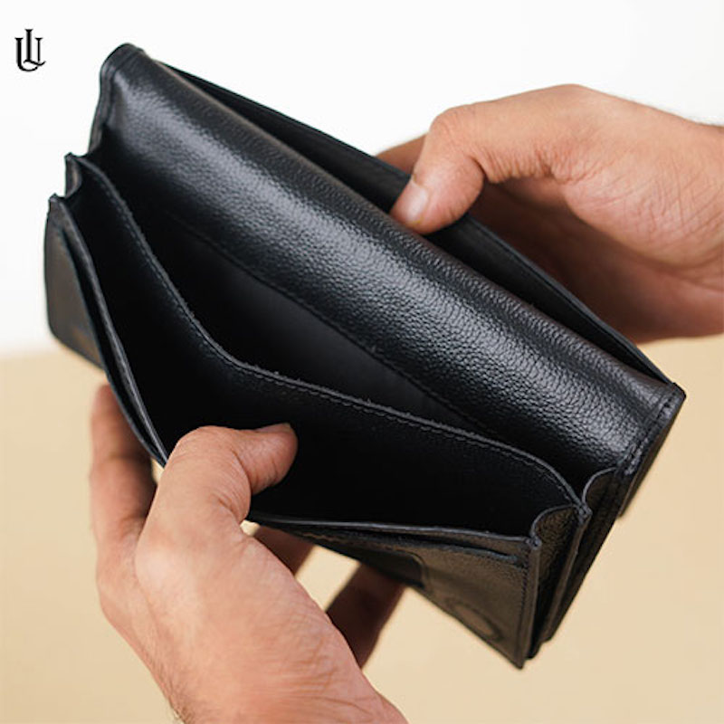 Picture of Kane Double Pocket Long Wallet – Black