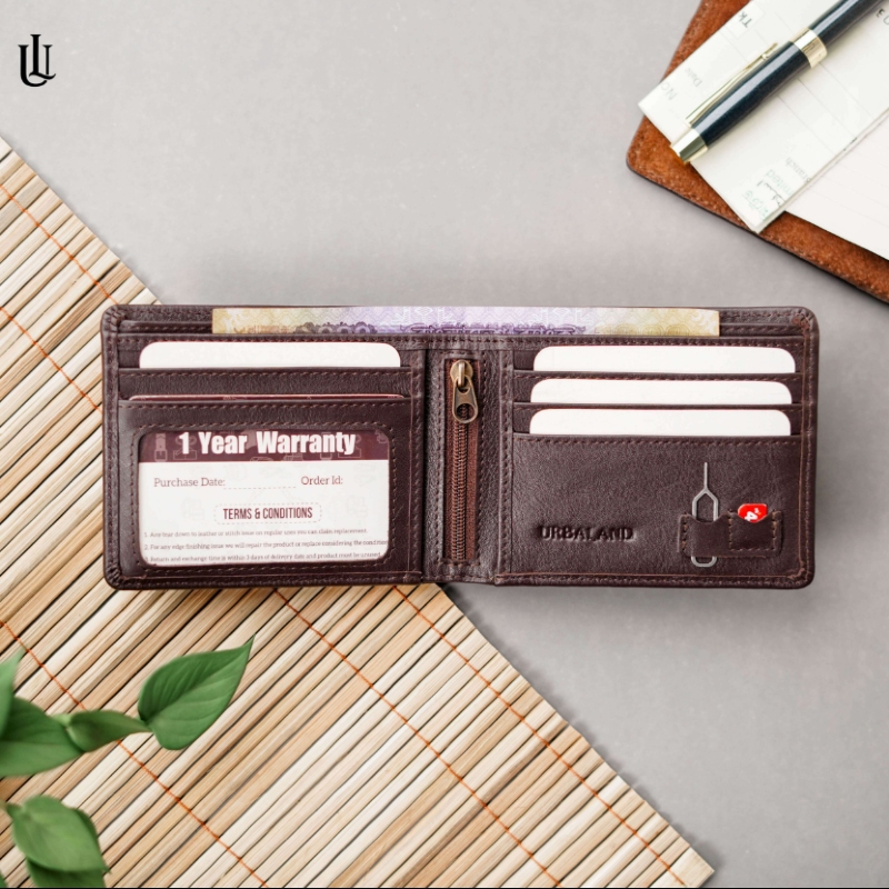Picture of Urbaland Reed Bifold Classic Wallet- chocolate
