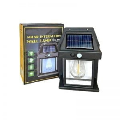 New Outdoor Solar Wall Lamp,Solar Tungsten Wall Light, Motion Sensor Wall Lights,Solar Tungsten Wall Light Motion Sensor LED Wall Sconce IP65 Waterproofs Solar Securitys Light (Black&#x2B;Black) ZangCart Bdonline shop bangladeshothoba.com