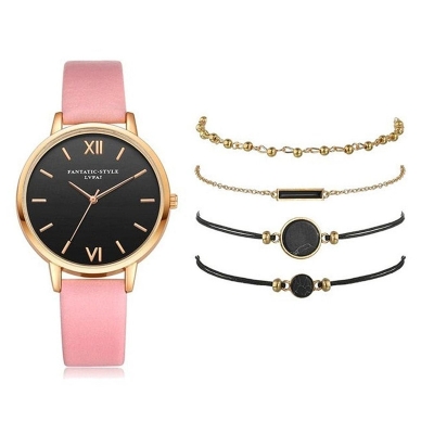 Picture of Fashion Simple Watches Women Watch Set Leather Band Quartz Wristwatches Casual Ladies Watches Reloj Mujer Relogio Feminino 2022