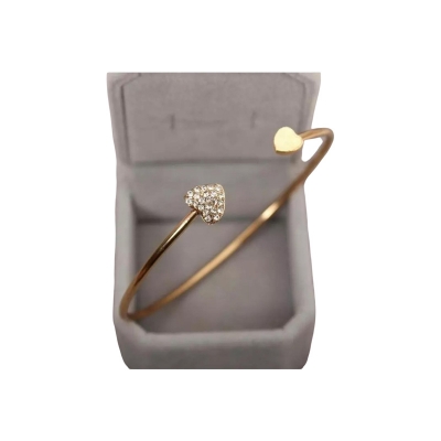 Picture of Bracelet Women Trendy Charm Cuff Bangle Girl Open Love Heart