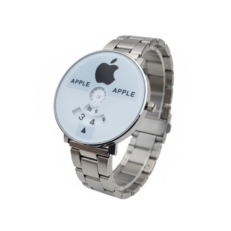 Picture of Stainless Silver Band Quartz Wrist Watch Black Turntable Dial Mens Gift Mens Watches Top Brand Luxury