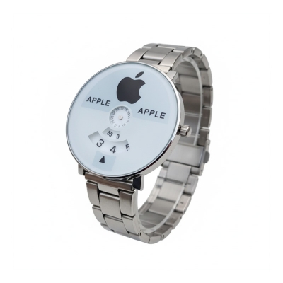 Picture of Stainless Silver Band Quartz Wrist Watch Black Turntable Dial Mens Gift Mens Watches Top Brand Luxury