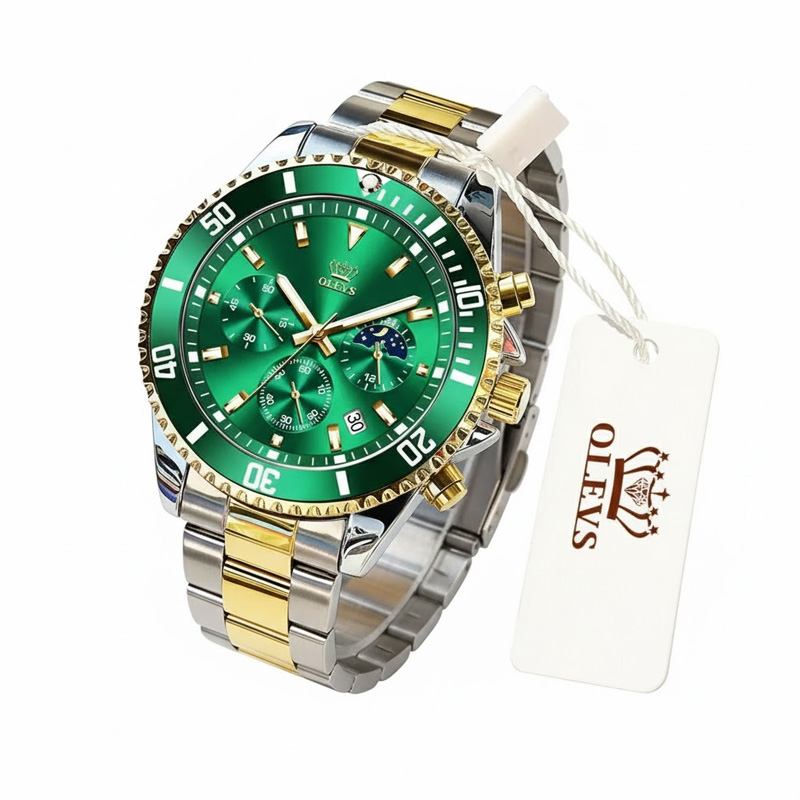 Picture of O-LEVS 2870 Quartz Waterproof Stainless Steel Analogue Mens Watch