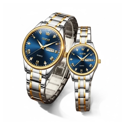 Picture of Olevs 5563 Quartz Couple Watches For Lovers Top Luxury Brand Sport Waterproof Elegant Women's and Men Watch Amante Relogio 5563