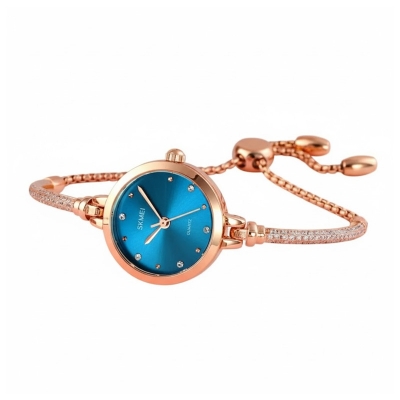 Picture of skmei quartz watches ladies watches with bracelets fashion luxury waterproof rose gold watch