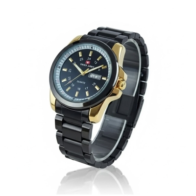 Picture of BFS ARMYYMRA Men's business watch alloy quartz watch White Black