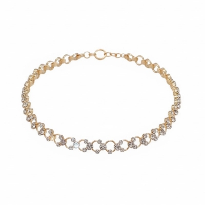 Picture of 2022 New Korea Rhinestones Shiny Fashion Beautiful Pearl Bow Necklace Women's Party Jewelry Exquisite Gifts wholesale