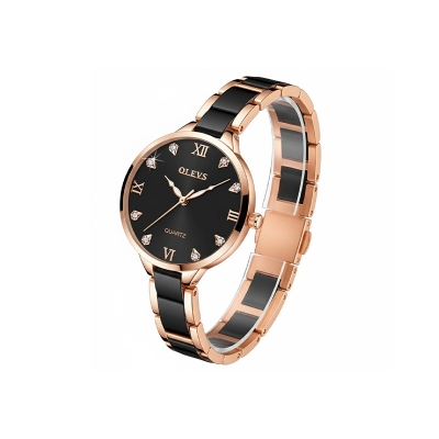 Picture of Olevs 5872 White Stainless Steel Analoge Wrist Watch For Women