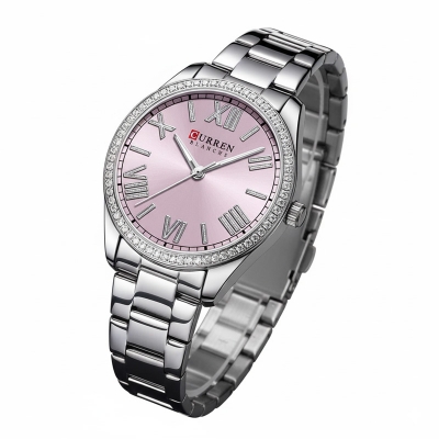 Picture of CURREN Women's Watch Fashion Luxury Rhinestones Quartz Stainless Steel Waterproof 9088