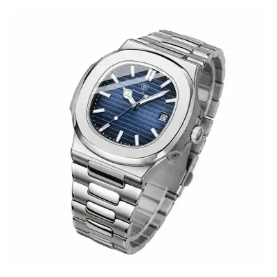 Picture of POEDAGAR 613 Luxury Watch Business Waterproof Male Clock Luminous Date Stainless Steel Square Quartz Men Watch