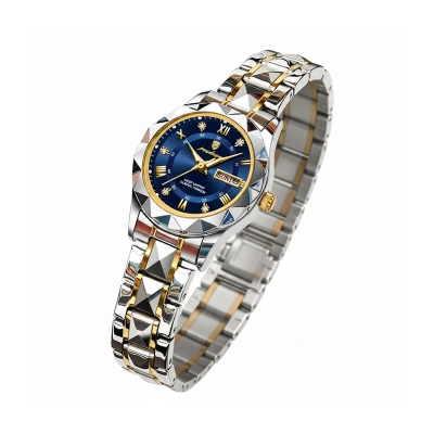 Picture of POEDAGAR 306 Luxury Quartz Watch for Ladies Waterproof Luminous Date Week Stainless Steel Watches Elegant