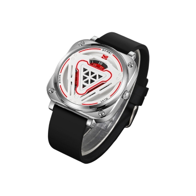 Picture of Skmei 2107  silicone hand men watch simple design new analog watch for men