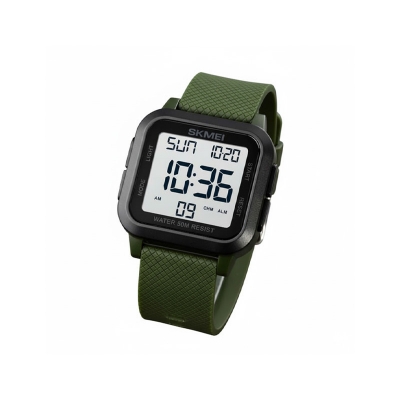 Picture of SKMEI 1894 Men Watch Digital Movement Stopwatch Countdown LED Display Square Shape Watch