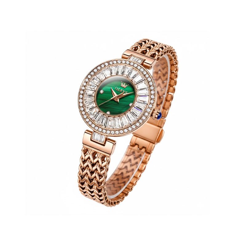 Picture of OLEVS Original Top Brand Elegant Quartz Watch Women Waterproof Stainless Steel Luxury Diamond Watches 9959
