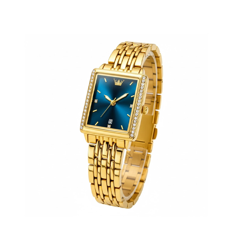 Picture of "Olevs 9995 Golden Stainless Steel Analog Wrist Watch For Women