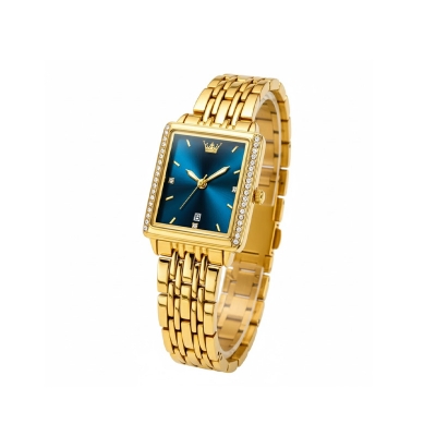Picture of "Olevs 9995 Golden Stainless Steel Analog Wrist Watch For Women