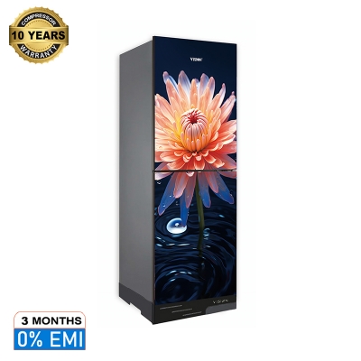 Picture of VISION Glass Door Refrigerator RE-240 Liter Water DO Daisy Bottom Mount