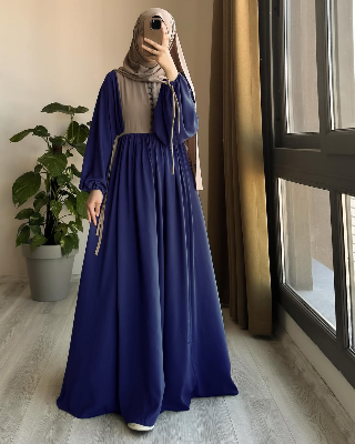 Picture of Abaya borka (Dubai Gown) (No Hijab Only Borka ) Dubai Charry Georget Stylish Party Borka For Women