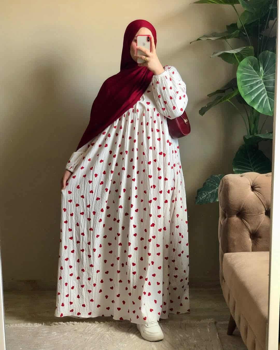 Picture of Abaya borka (Popcorn Love) (No Hijab Only Borka) Popcorn Georget Stylish Party Borka Fashion Collection Fashionable Khimar Lycra Borka For Women