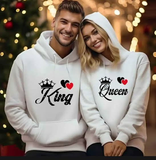 Picture of 2 Pcs Set Cupple Hoodie King+Qween For Men And Women