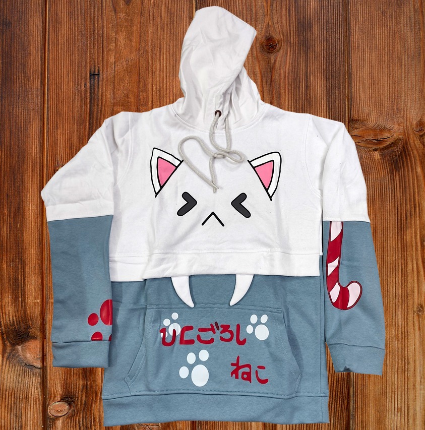 Picture of Pikachu Hoolie Harajuku Pink Hoodies Cartoon Cat Printed Hooded Sweet Sweatshirt Women