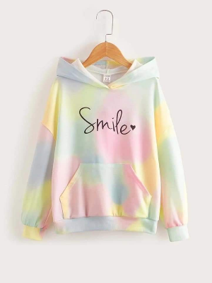 Picture of Rainbow Smile Love Hoodie Fashionable Hooded Sweatshirt Women