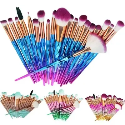 Picture of Unicorn Professional Colorful Makeup Brush Set of 20 Brushes