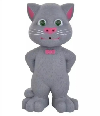 Picture of Best Quality Talking Tom Toy For Kids - Cactus Toy Touching Talking Tom Cat With Recording Music Intelligent Talk Back.Kids Toy.