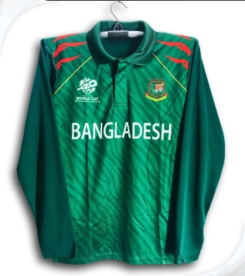 Picture of Bangladesh World Cup Jersey 2024 - Full Sleeve Caller Cricket Jersey - Show Your Support For The Bangladesh Cricket Team With This Official World Cup Jersey
