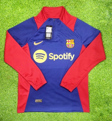 Picture of winter collection Barcelona New Jersey Football Jersey Premium Quality Jersey Collar Jersey full Sleeves Jersey 2025