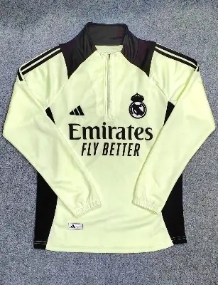 Picture of winter collection Real Madrid New Jersey Football Jersey Premium Quality Jersey Collar Jersey full Sleeves Jersey 2025