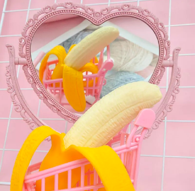 Picture of Realistic Squishy Stretchy Fun Banana Sensory Tactile Fidget Stress Toy