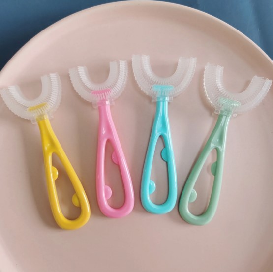 Picture of Premium Soft Manual Training U-Shaped Toothbrush for Kids
