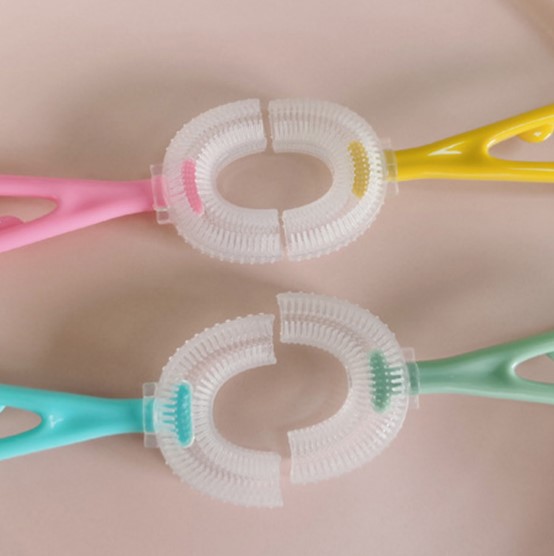 Picture of Premium Soft Manual Training U-Shaped Toothbrush for Kids