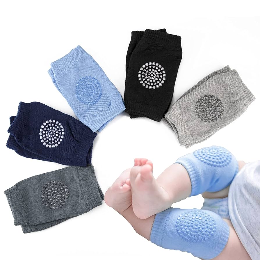 Picture of Soft Mesh Baby Leg Warmers Toddler Kids Kneepad Protector Non-Slip Dispensing Safety Crawling Well Knee Pads Gaiters for Child