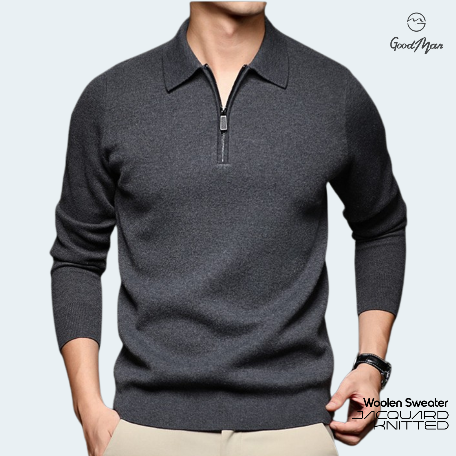 Men's Quarter-Zip Sweater GoodManonline shop bangladeshothoba.com