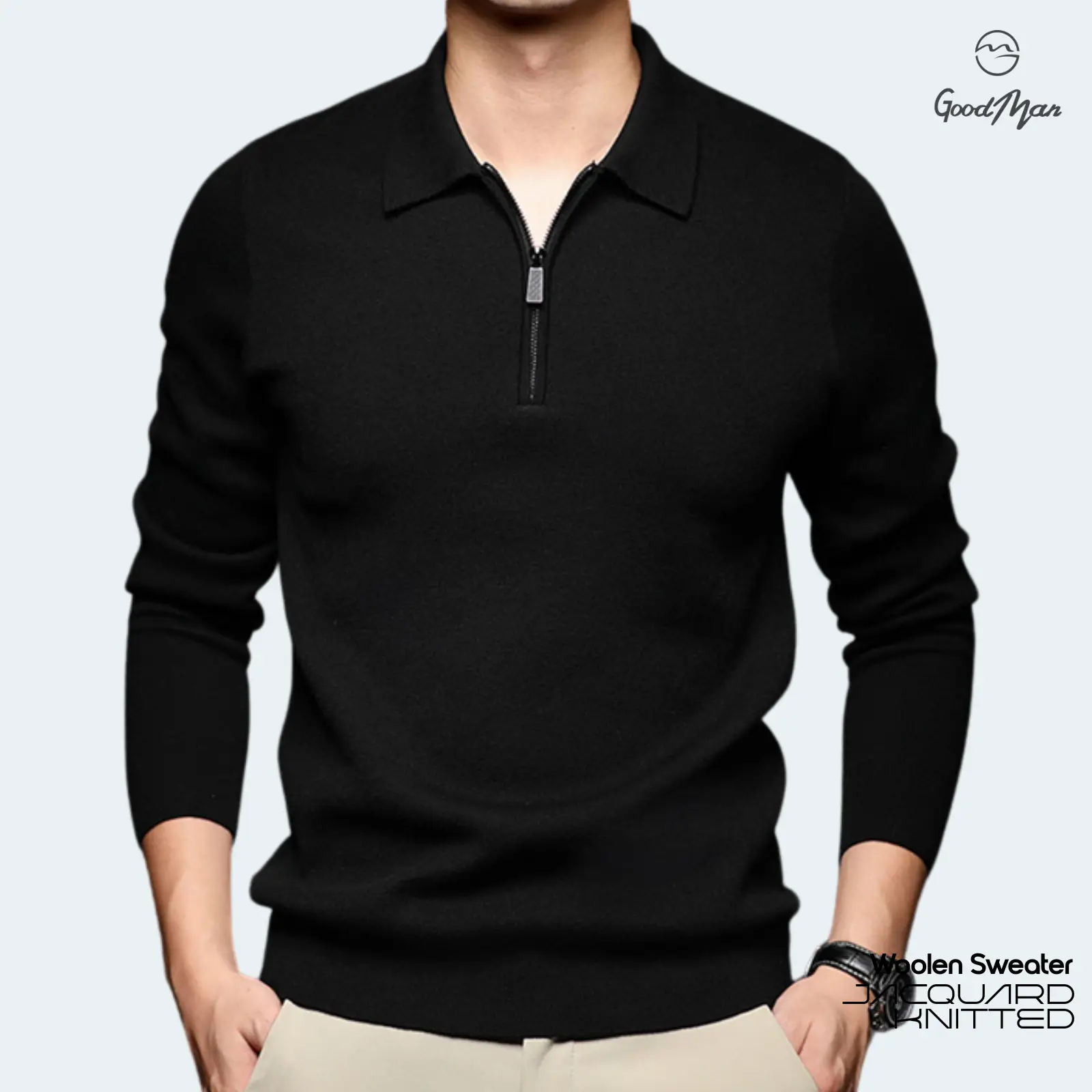 Men's Quarter-Zip Sweater GoodManonline shop bangladeshothoba.com