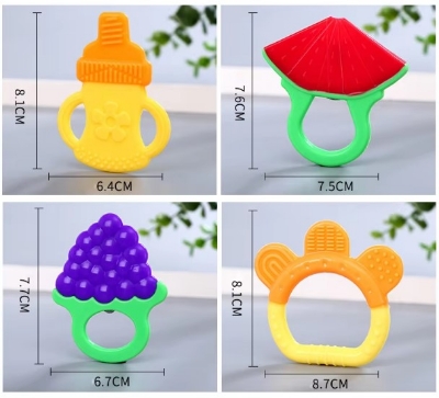 Picture of Silicone Sensory Teether BPA Free Teether Silicone Teething Toys Soft Silicone Baby Teether