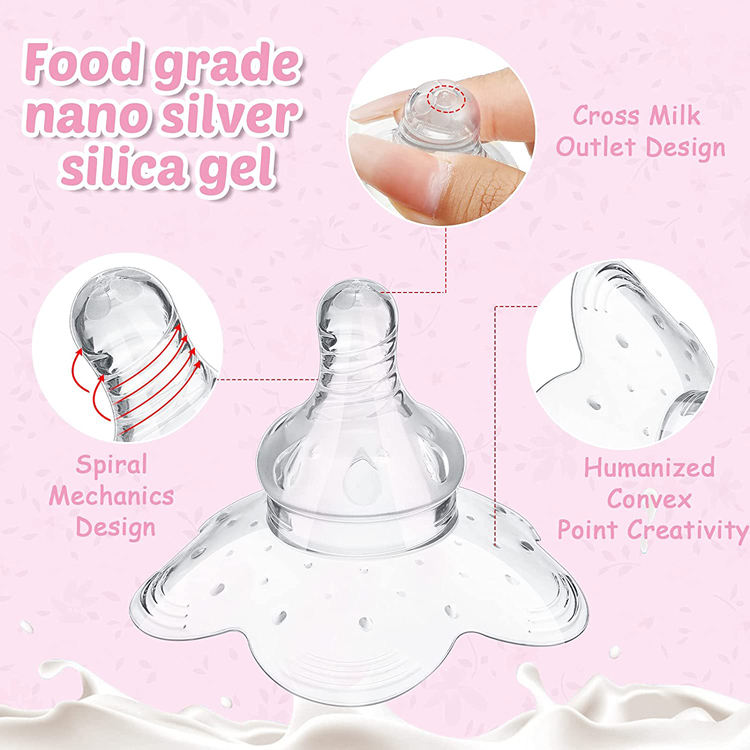 Picture of Food Grade Silicone Nipple Shield Premium Contact Nippleshield Silicone Nipple Extender