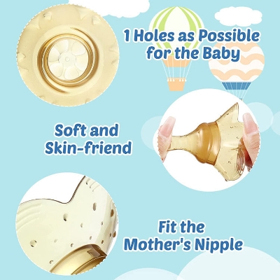 Picture of Food Grade Silicone Nipple Shield Premium Contact Nippleshield Silicone Nipple Extender