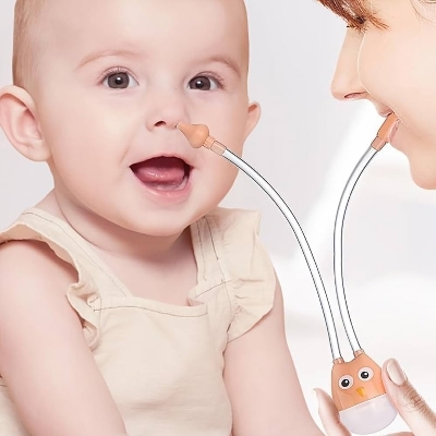 Picture of Newborn Baby Nasal Aspirator for Infant Nose Cleaner Sucker Suction Tool Protection Health Care Baby Mouth Nasal Suction