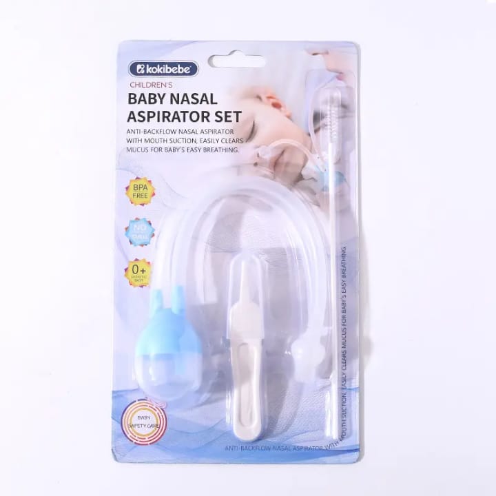 Picture of New Anti-Backflow Nasal Suction Suit for Newborns Safe PP & Silicone Baby Mouth Nose Cleaner Eco-Friendly Safe for Nursing