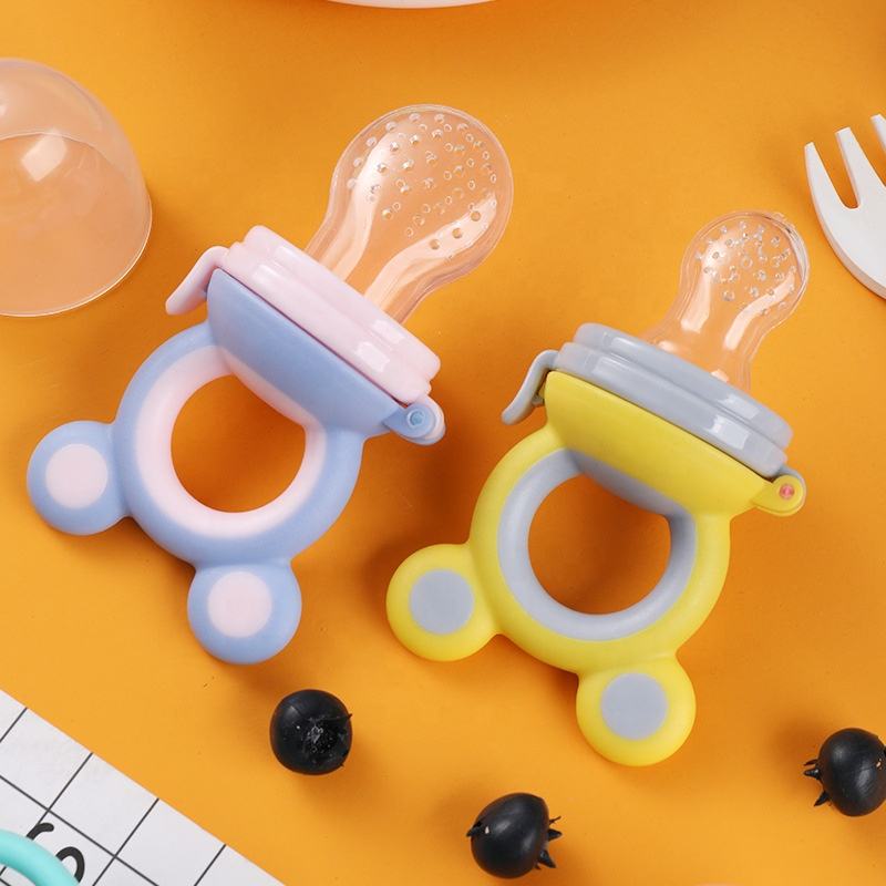 Picture of Silicone Pouches Babies Toddlers Infants Kids Baby Fresh Fruit Food Feeder Pacifier Training Massaging Toy