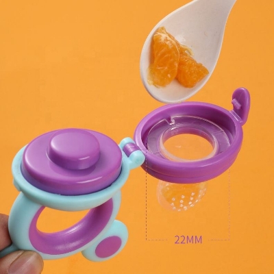 Picture of Silicone Pouches Babies Toddlers Infants Kids Baby Fresh Fruit Food Feeder Pacifier Training Massaging Toy