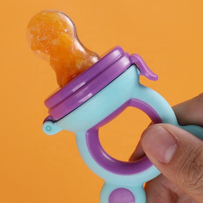 Picture of Silicone Pouches Babies Toddlers Infants Kids Baby Fresh Fruit Food Feeder Pacifier Training Massaging Toy