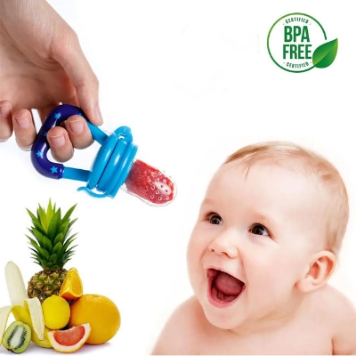 Picture of Fruit and Vegetable Baby Pacifier Bag S,M, L Size Silicone Mesh Bag Baby Feeding Utensils Feeding Nipple Infant Pacifier Feeder