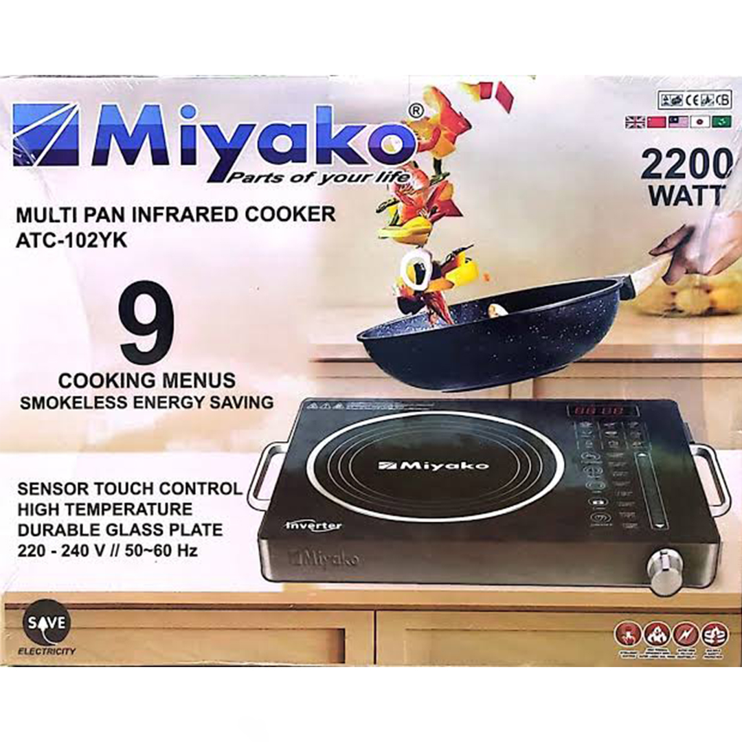 Picture of Miyako All Pot Supported Inverter  Infrared Cooker (ATC-102YK)-2200W