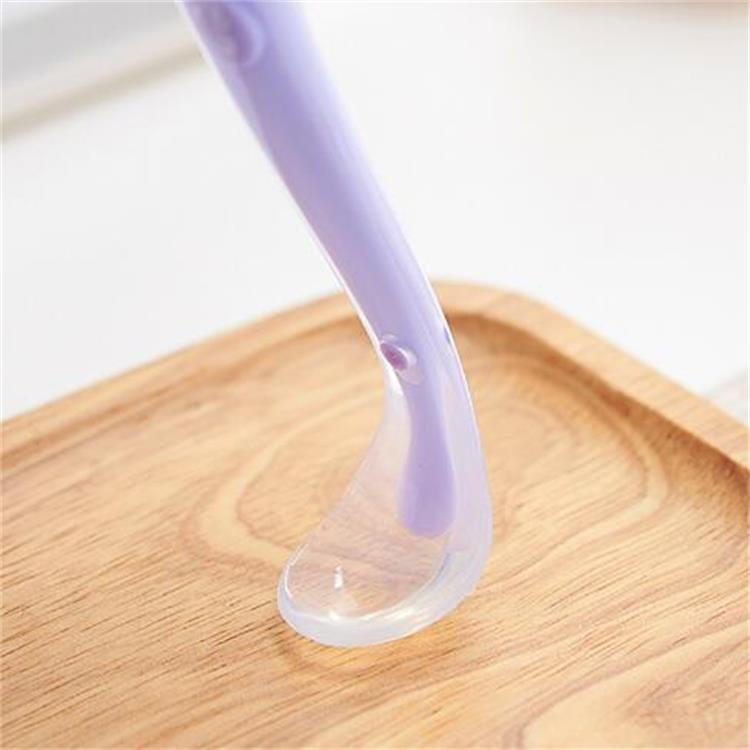 Picture of BPA Free Soft Eco-friendly Silicone Baby Spoon Flexible Feeding Spoon for Baby Food