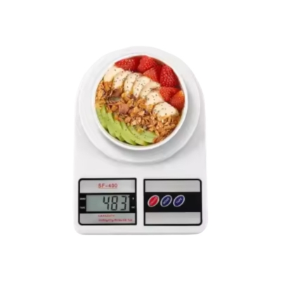 Picture of Digital Kitchen Scale 22lb/10kg Capacity, Stainless Steel Food Scale with oz/g Units | Replaceable Battery Power | Ideal for Meal Prep, Cooking, Baking